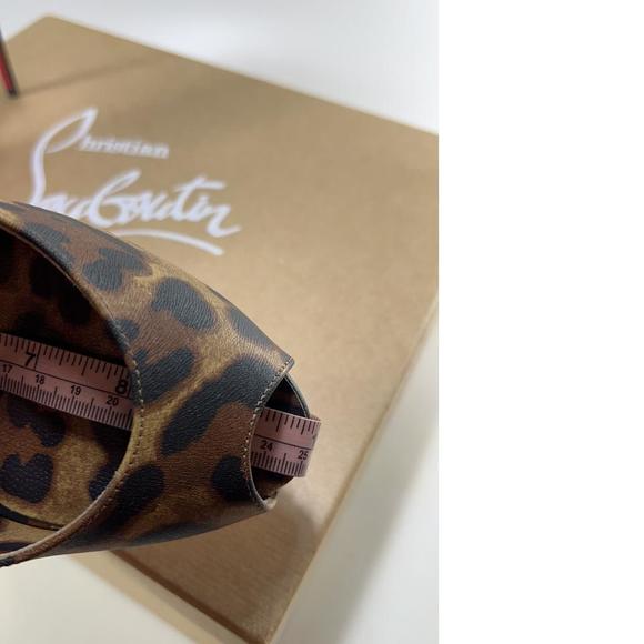 Jenlove Alta 120mm Brown Leopard Animal Print Platform Sandals E432 - Picture 12 of 12